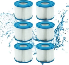 6 Pack Type VI Filter Hot Tub and SPA Filter Replacement Cartridge Compatible