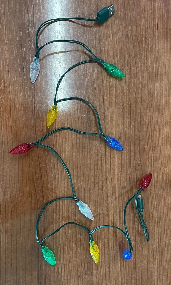 iPhone LED 10 Christmas Light String IPhone Charger USB 20 Pack - Image 3 of 3