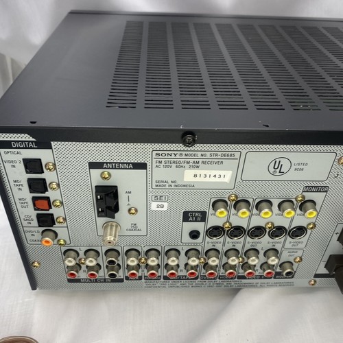 Sony STR-DE685 AV Receiver - Tested. No Remote - Picture 8 of 12