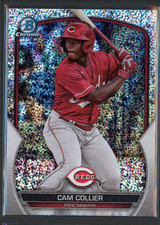 CAM COLLIER Sparkle Speckle Refractor 2023 Bowman Draft BDC-143 Cincinnati Reds