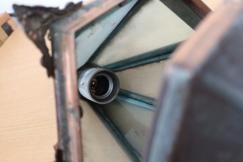 Vintage Copper & Brass Porch Outside Lantern Victorian Style Garden Wall Light - Picture 2 of 24