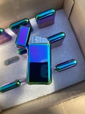 Refillable Butane Torch Lighter Oil Slick Design -1 per order - combined ship