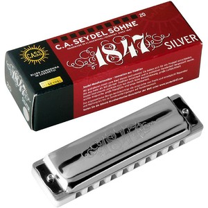 SEYDEL-Blues-Silver-1847-Harmonica-Low-F