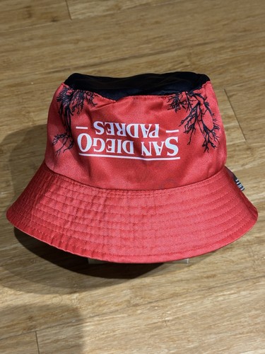2025 San Diego Padres Stranger Things Night Theme Game Reversible Bucket Hat - Picture 3 of 5