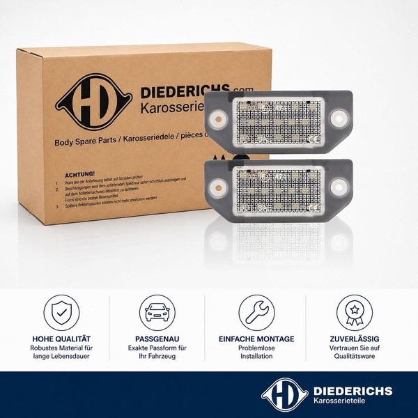 Kennzeichenleuchte Hinten Diederichs LID10430 FÜR VW Nummernschildleuchte-image