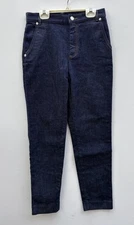 APC Jean Chic Jeans 26 Dark Wash Blue Denim HEMMED