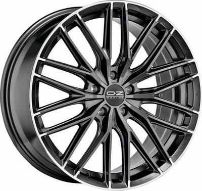 4x Alufelgen OZ GRAN TURISMO HLT STAR GRAPHITE D.CUT 8,5x19 ET45 LK5 114 19 Zoll