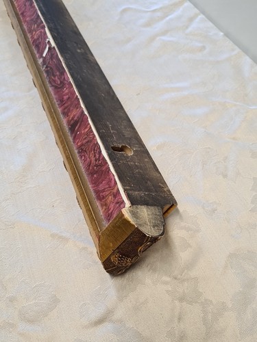Vintage Cornice Ornate Flover Embossed Wooden Decor Wardrobe 24' - Picture 12 of 16