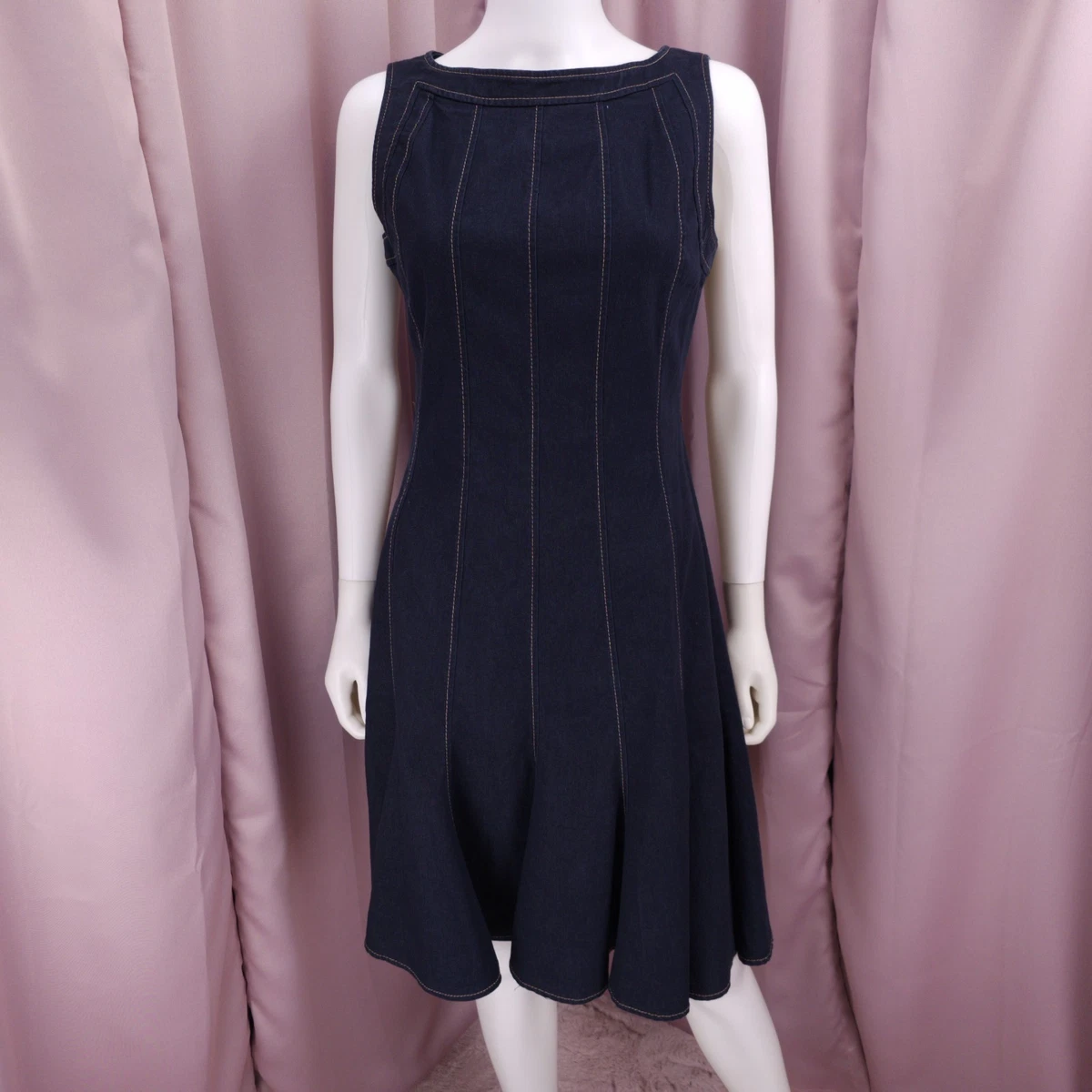 sandra darren denim dress Sandra Darren denim dress size 6