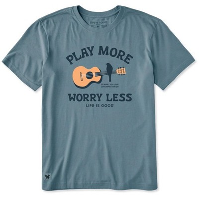 Life Is Good Guitarscape Play More Reflections Short Sleeve Crusher Tee Men's Sh