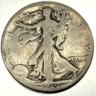 1920 S Walking Liberty Half Dollar - 90% Silver - 50c US Coin VG/Fine - 2273