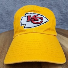 Kansas City Chiefs Hat Cap Strap Back Yellow Red Logo NFL Football '47 Brand Men