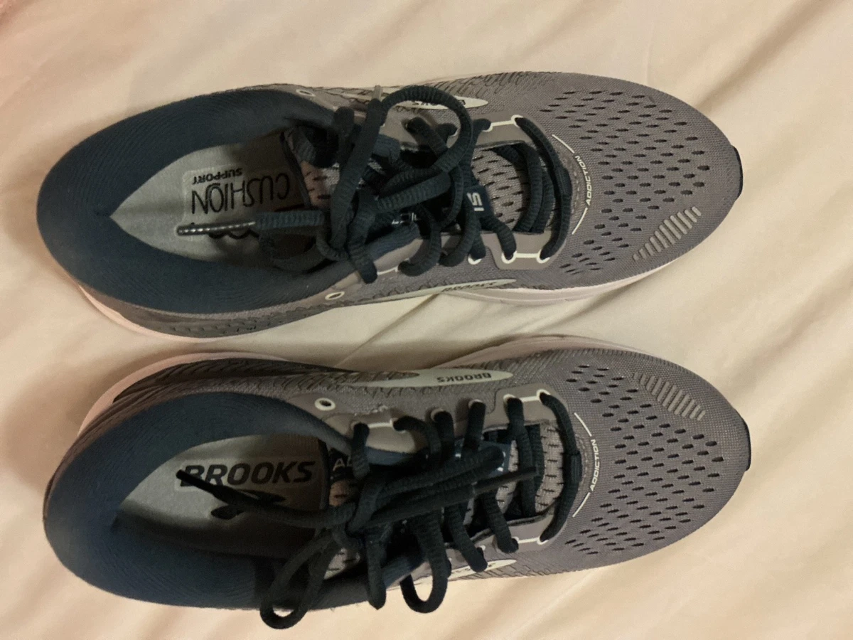 Brooks Mens Addiction Walker Black Lace Up Low Top Comfort Walking Shoes 7.5N Brooks Addiction GTS 15 Running Shoe (Women main image 2