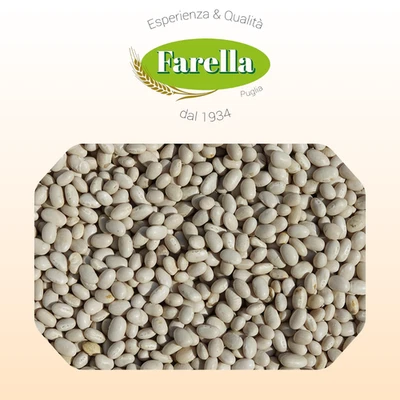 FARELLA Fagioli Tondini, prodotto di alta qualità, legumi secchi (3kg, 5kg, 25kg)
