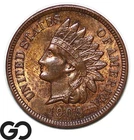 1909 Indian Head Cent Penny, Red Brown, BU++, Nice Mint Luster