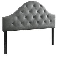 NEW in box Belle Isle Furniture Winter Park FULL SIZE Headboard Gray Upholstered
