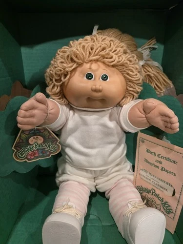 🩷1985 Cabbage Patch Kid~Autumn Claudine~ Wheat Hair~ Green Eyes