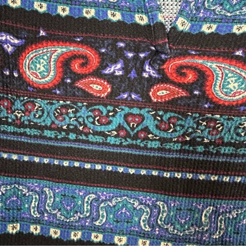 Top donna marca Lucky taglia S multicolore paisley maglia waffle termica Henley Gorp - Foto 4 di 7