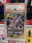 2019 POKEMON SM BLACK STAR PROMO #SM191 FULL ART/MEWTWO & MEW GX PSA 9