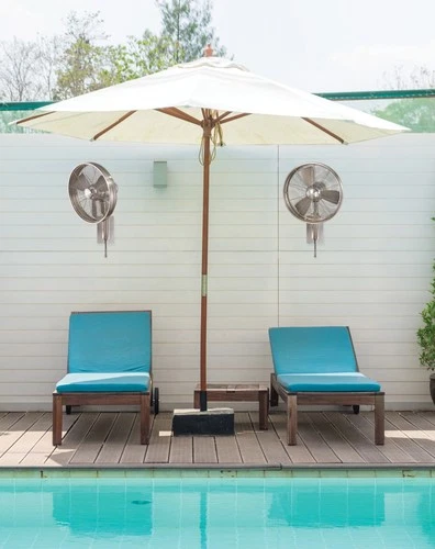 MinkaAire Anywhere Black 15" Diameter 3 Speed Indoor / Outdoor Wall Mount Fan - Picture 2 of 8