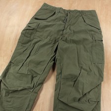 vtg 70s 1978 OG 107 Cold Weather cotton nylon sateen trousers cargo pants 36x31