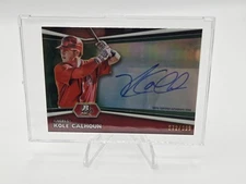 2012 Bowman Platinum Prospects Green Refractor /399 Kole Calhoun Rookie Auto RC