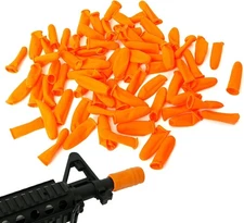 Aolamegs Rifle Muzzle Cover, Orange Flexible Latex Barrel