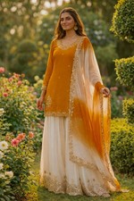 GOWN SALWAR KAMEEZ PAKISTANI INDIAN WEDDING PARTY WEAR DRESS BOLLYWOOD SUIT NEW