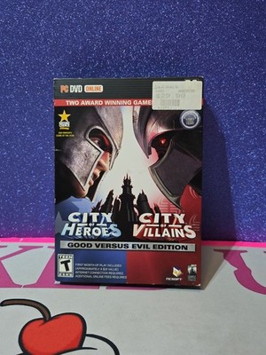 City of Heroes: Good Versus Evil Edition PC CD-ROM 2007 Complete MAP INCLUDED