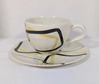 Red Wing Pottery Smart Set Cup & Saucer MCM Hand Painted 1953-1957 #1