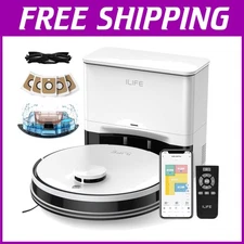 High Suction Robot Vacuum, Self Emptying Station, 2.4G WiFi