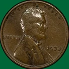 1933 Lincoln Wheat Cent Extremely Fine XF Coin, Tiny Corrosion Spot #39573