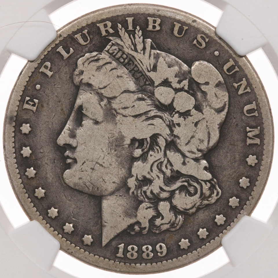 1889-CC $1 NGC VG8 Carson City Morgan Dollar VG08 - Image 2 of 3