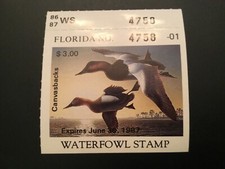 ICOLLECTZONE  US 1986 Florida FL8 Duck Stamp VF NH