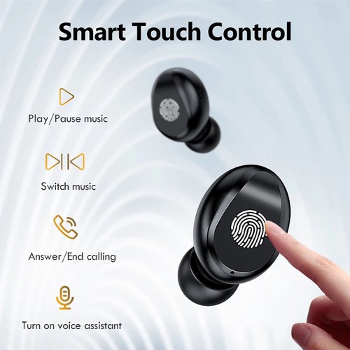 Auriculares inalámbricos Bluetooth TWS Auriculares deportivos Sonido premium con micrófono - Imagen 8 de 12