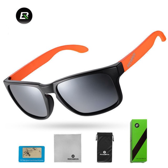 orange cycling glasses