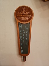 MOUNTAIN GOAT WHEAT - MOUNTAIN VIEW BREWING WOODEN BEER TAP HANDLE 10" HIGH NICE