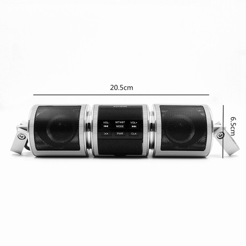 Waterproof Motorcycle Audio System Bluetooth Stereo MP3 Player FM Radio Speaker - Picture 2 of 9