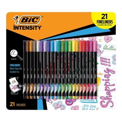 BIC Intensity Fineliner Color Collections Fine Tip Assorted Color