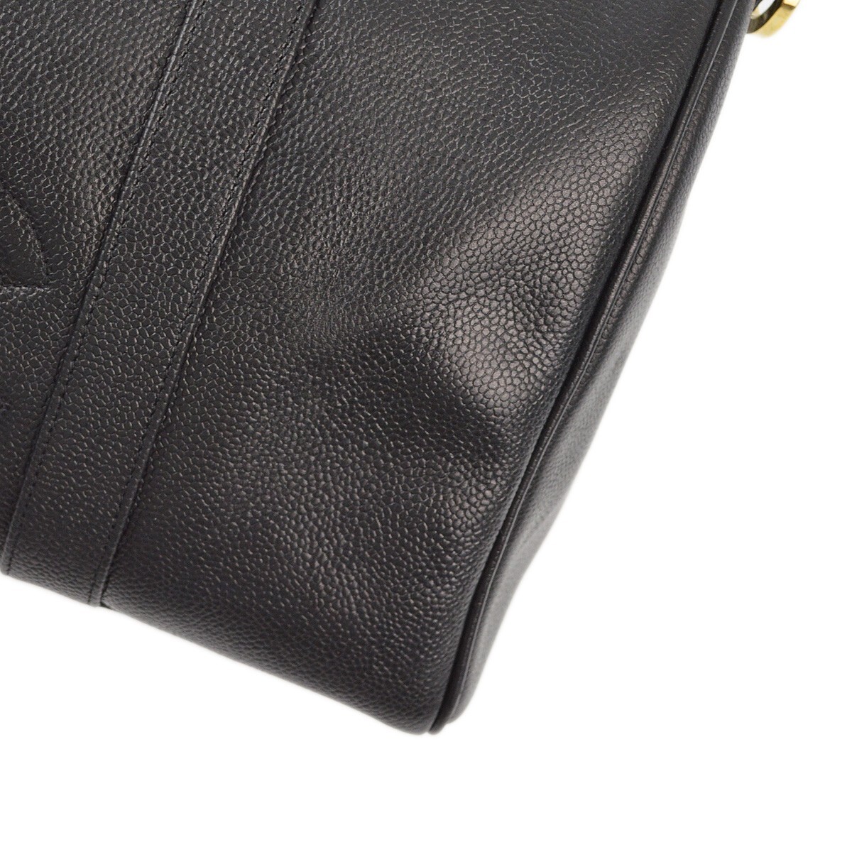 Chanel Black Calfskin 2way Duffle Handbag 191811 | eBay