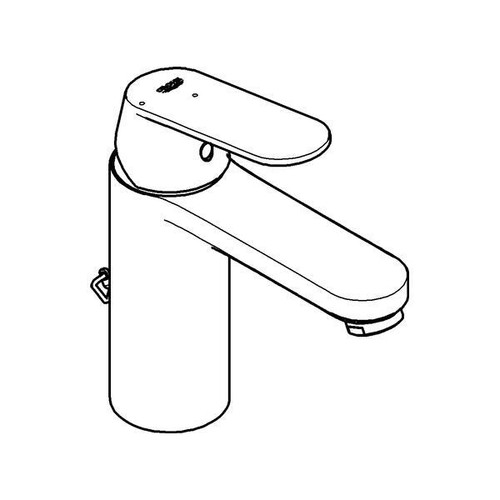 GROHE EH-WT-Batterie Eurosmart C 23397 mittelh. Kette Mittelstellung kalt chrom - Bild 2 von 3