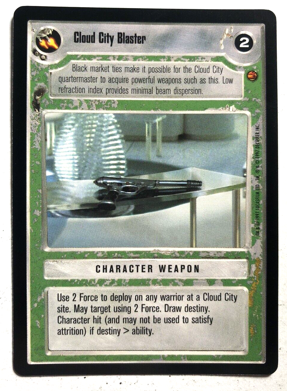 Star Wars CCG Cloud City Blaster Light Side Decipher SWCCG Near Mint-image