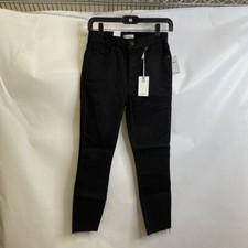 GOOD AMERICAN Good Petite Skinny Never Fade Jeans Women's Size 4 Black