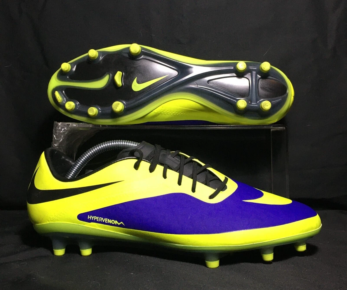 Beca Frenesí Halar 2013 Nike Hypervenom Phantom FG Elite Neymar Cleats Yellow Purple 9.5 US |  eBay