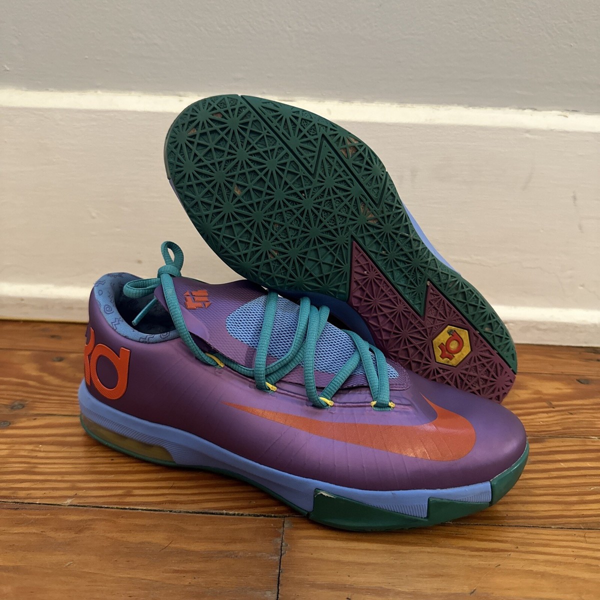 Nike KD 6 GS Rugrats 2013 Size 6.5Y Used 599477-500 | eBay