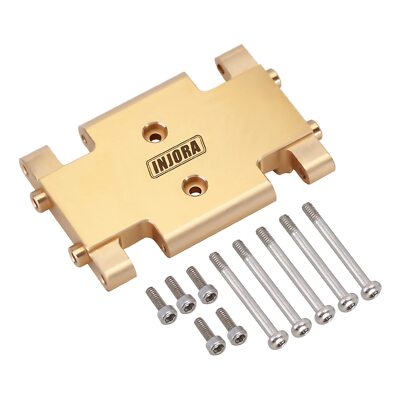 Brass Skid Plate Transmission Mount for AX24 XC-1 1/24 RC Crawler Upgrade, 21g