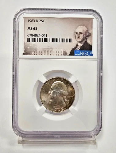 1963-D Denver Washington Quarter NGC Uncirculated MS65