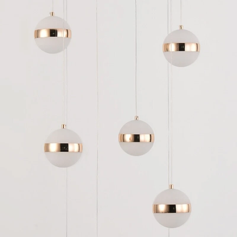 Stair Pendant Light Home LED Lamp Bar Chandelier Lighting Hotel Ceiling Lights - Image 4 of 4