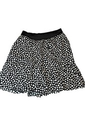 Anthropologie Maeve Black White Skirt S