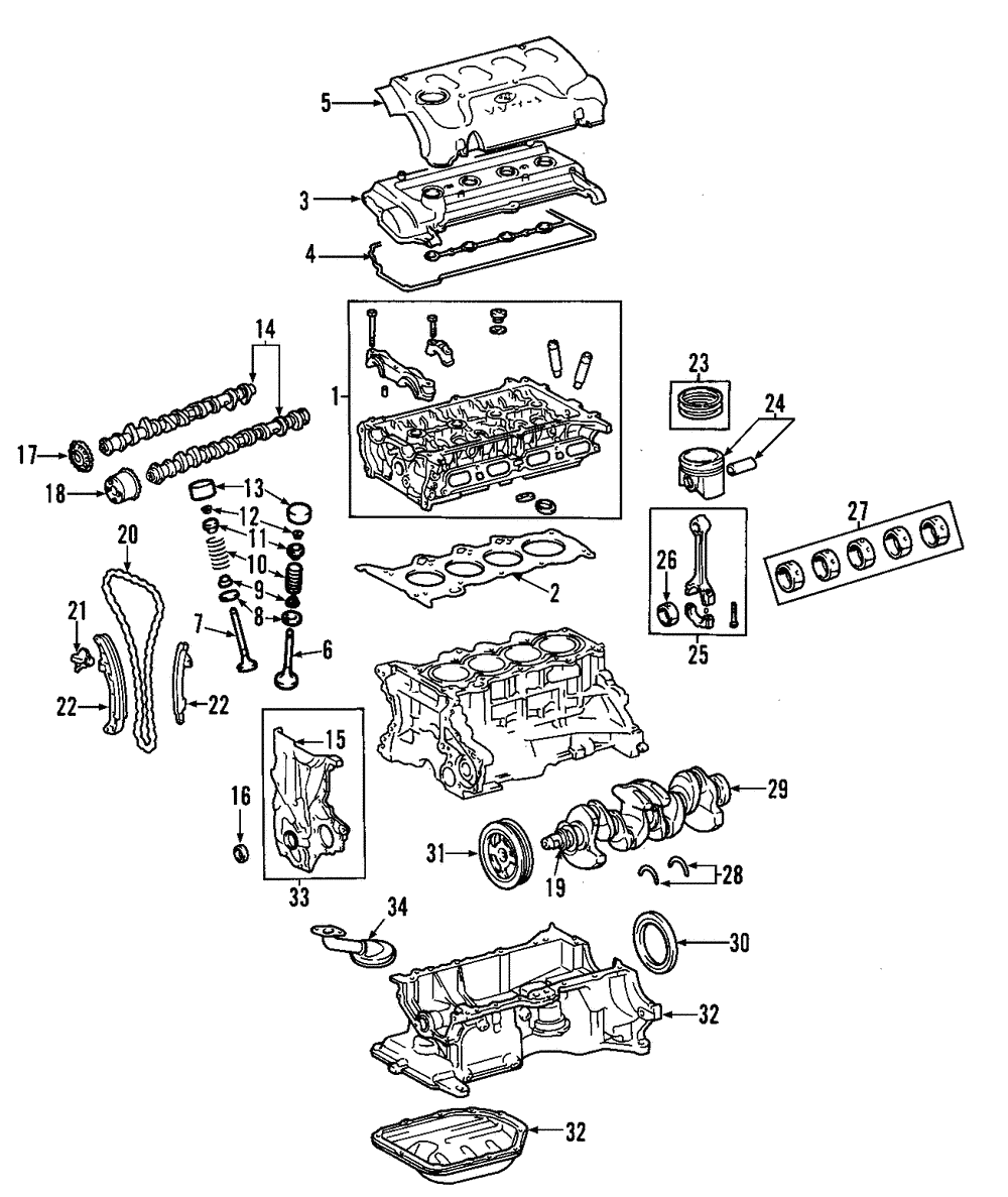 OEM Genuine Toyota 2ZR-FE FXE 1.8L Engine Cylinder Head